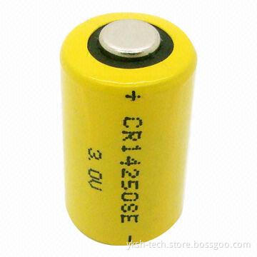 High-energy Li-MnO2 CR1/2AA Battery, 3.0V, 900mAh, Used for Gas Meter and Smoke Alarm